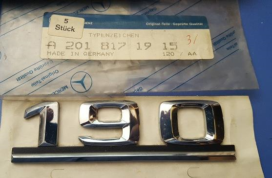 TİP YAZI 190 GEÇMELİ W201